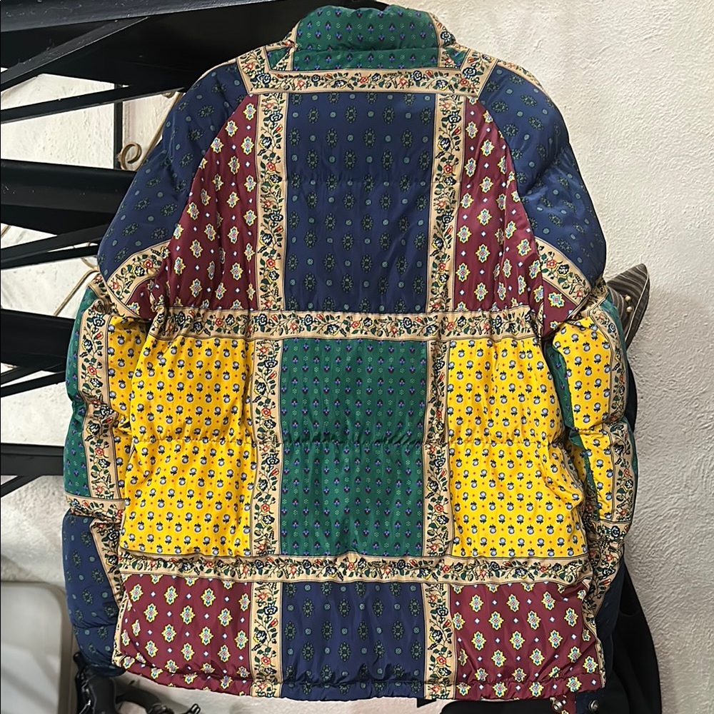 Noah Nyc Multicolor Patchwork Puffer Jacket - image 4